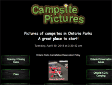 Tablet Screenshot of campsitepictures.com
